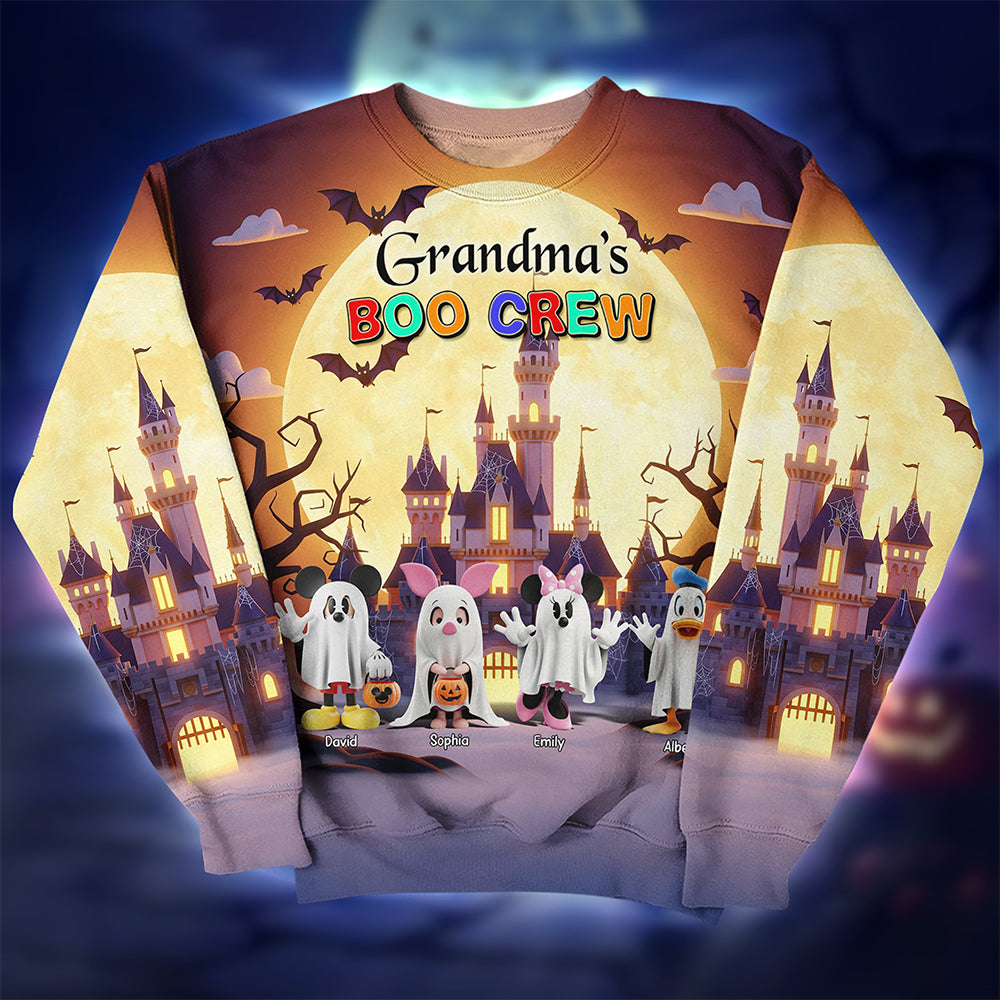 “Grandma’s Boo Crew” – Personalized 3D Shirt for Spooky Occasions AOP Products PopCulturePrints