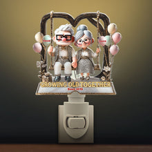 Load image into Gallery viewer, Growing Old Together - Personalized Night Light for Couples Night Lights PopCulturePrints
