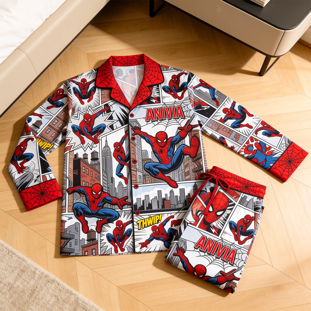 “Unleash Your Inner Hero” - Personalized Spider-Man Pajama Set - Perfect Gift for Fans of All Ages