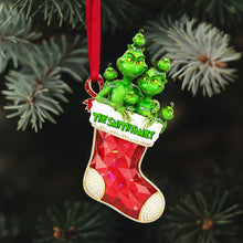 Load image into Gallery viewer, &quot;Celebrate Family in Style&quot; - Personalized Green Monster Family Tree Ornament - Custom Gift for Family Members Ornament PopCulturePrints
