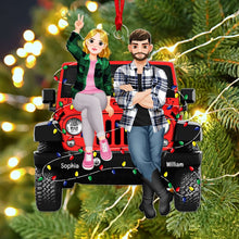 Load image into Gallery viewer, Personalized Off-Road Christmas Ornament for Couples - Customizable Names
