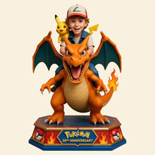 Load image into Gallery viewer, Adventure Awaits! Capture Your Memories - Custom Photo Acrylic Plaque - Perfect Gift for Pokémon Fans Shaped Plaques PopCulturePrints
