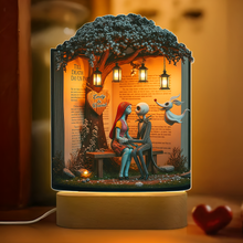 Load image into Gallery viewer, Till Death Do Us Part LED Light - Personalized Horror Couple Gift for Halloween Led Night Light PopCulturePrints
