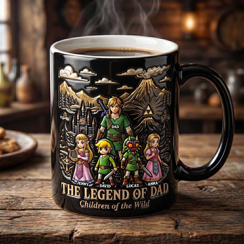 "Adventure Awaits with Every Sip!" - Fantasy Adventure Magic Coffee Mug - Personalized Gift for Dads, Grandpas, and Father Figures Coffee Mug PopCulturePrints