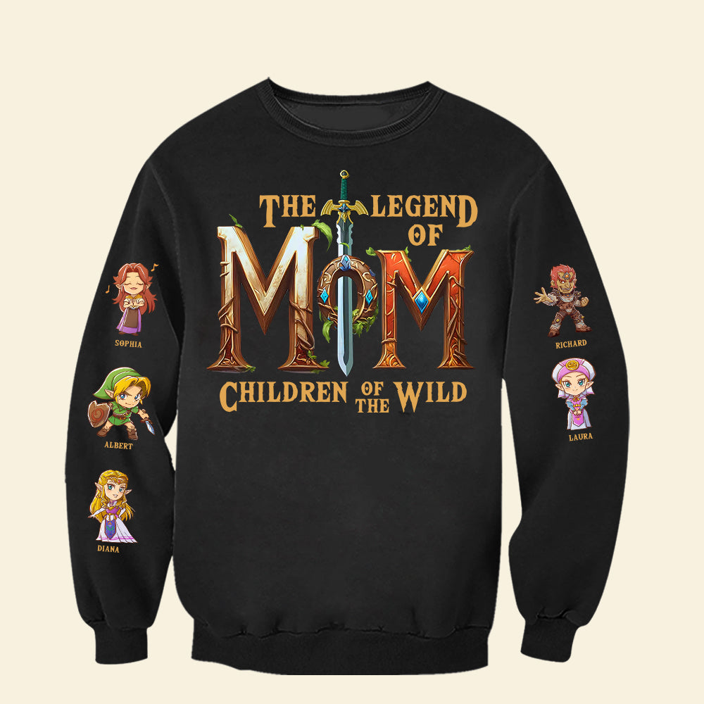 The Legend Of Mom - Personalized Gifts For Mom Shirt AOP Products PopCulturePrints