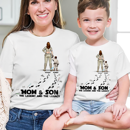 Best Mom In The Galaxy - Personalized Shirt for Moms Who Shine Shirts PopCulturePrints