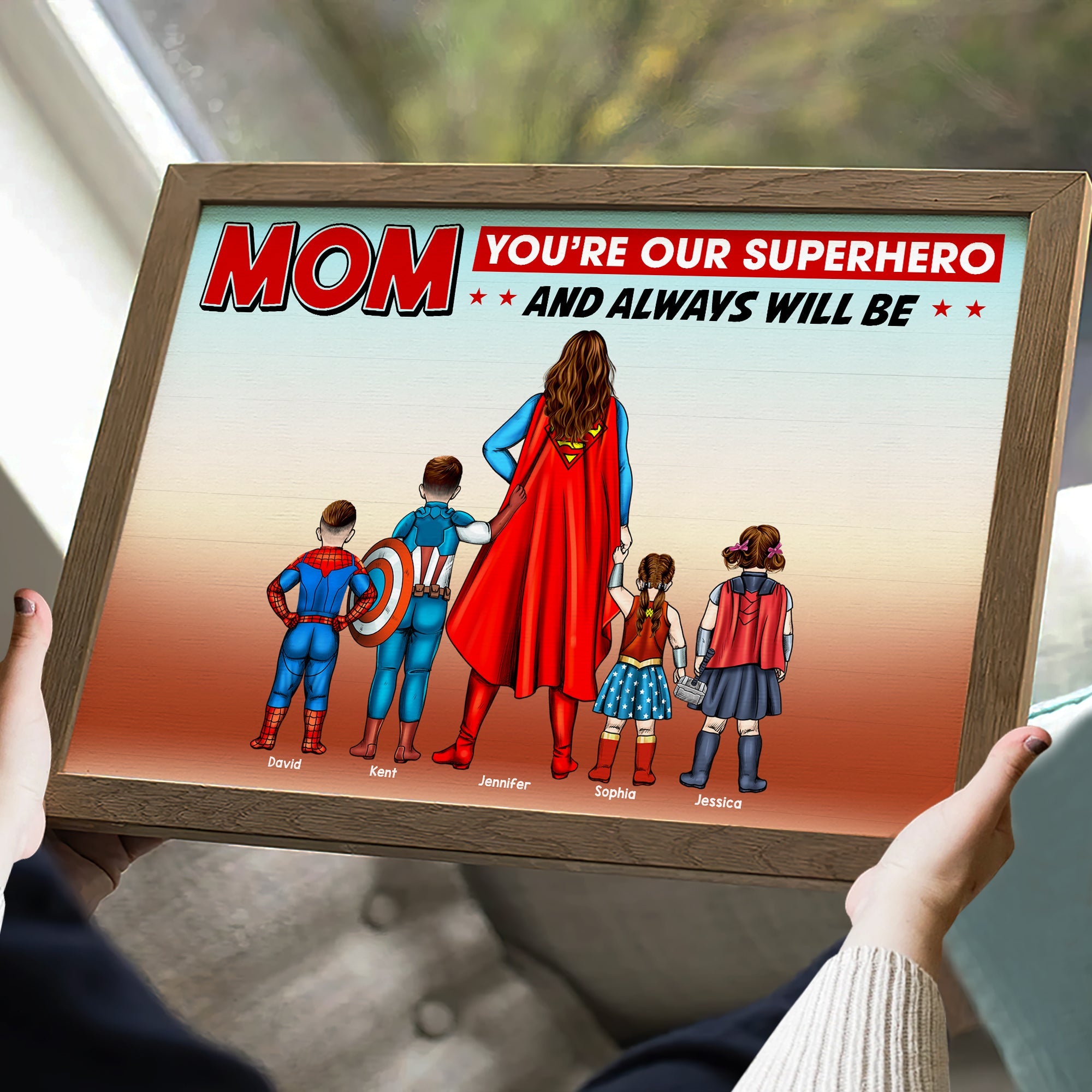 Superhero Mom Personalized Canvas Print Poster & Canvas PopCulturePrints