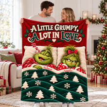 Load image into Gallery viewer, A Little Grumpy, A Lot in Love Blanket - Personalized Gift for Couples
