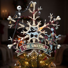 Load image into Gallery viewer, Spooky Christmas Tree Topper - Personalized Holiday Decor for Families
