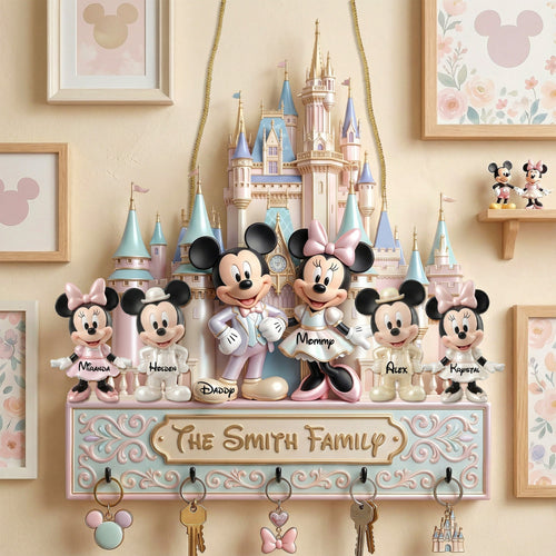 Cherish Every Moment with Your Loved Ones - Cute Family Key Hanger, Personalized Gift for Families Key Hanger PopCulturePrints