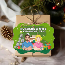 Load image into Gallery viewer, Personalized Golf Partner Ornament for Couples - Valentine&#39;s Day Gifts - Holiday Gift Ornament PopCulturePrints
