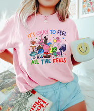 Load image into Gallery viewer, It&#39;s Okay to Feel All The Feels - Inside Out Inspired T-Shirt
