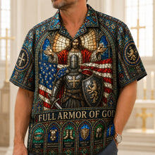Load image into Gallery viewer, “Be Strong in the Lord” - Full Armor Of God Hawaiian Shirt - Personalized Gifts For Christian Hawaiian Shirts PopCulturePrints
