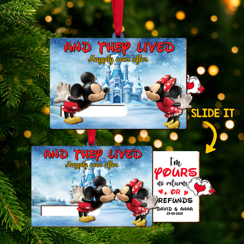 Customizable Couple's Ornament - Happily Ever After | Valentine's Day Gifts | Personalized Gifts Ornament PopCulturePrints
