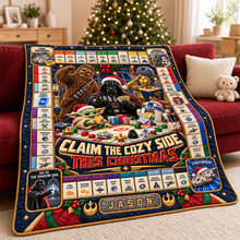Load image into Gallery viewer, Claim the Cozy Side This Christmas - Personalized Space Adventure Blanket Blanket PopCulturePrints
