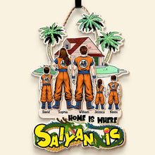 Load image into Gallery viewer, Custom Anime Family Wood Sign - Personalized Gift for Dad Wood Sign PopCulturePrints
