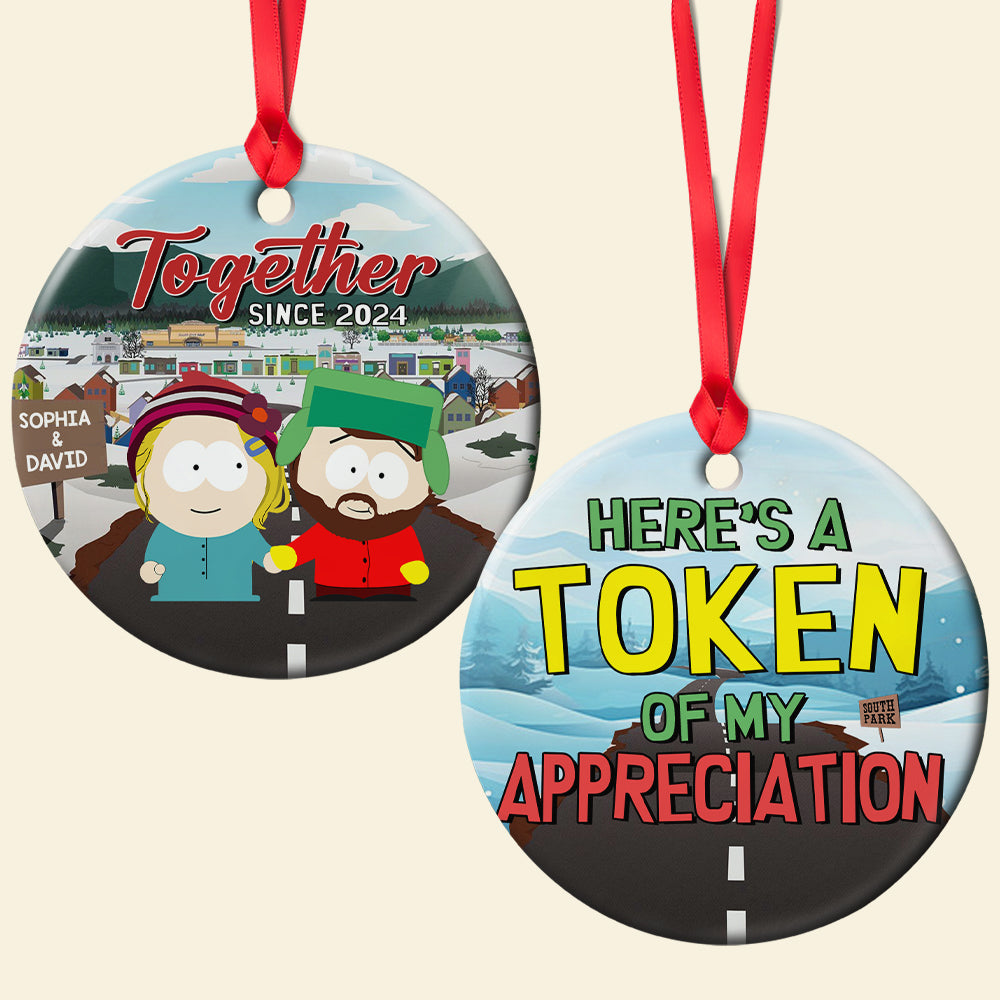 Custom Couple Christmas Ornament - Token of Appreciation