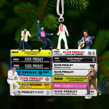 Load image into Gallery viewer, &quot;Celebrate the Legend of Elvis Presley – Customized Christmas Acrylic Ornament – Perfect Gift for Fans and Music Lovers&quot; Ornament PopCulturePrints
