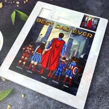 Load image into Gallery viewer, &quot;Best Dad Ever&quot; Superhero Puzzle - Personalized Sliding Puzzle for Dad, Grandpa, and Father Figures Sliding Puzzle PopCulturePrints
