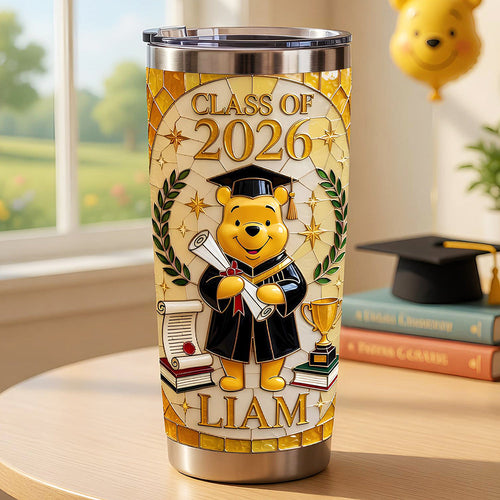 Celebrate Graduation with a Smile - Personalized Tumbler for Graduates Tumbler Cup PopCulturePrints