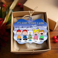 Load image into Gallery viewer, Personalized Best Friends Christmas Ornament - Festive Gang Ornament PopCulturePrints
