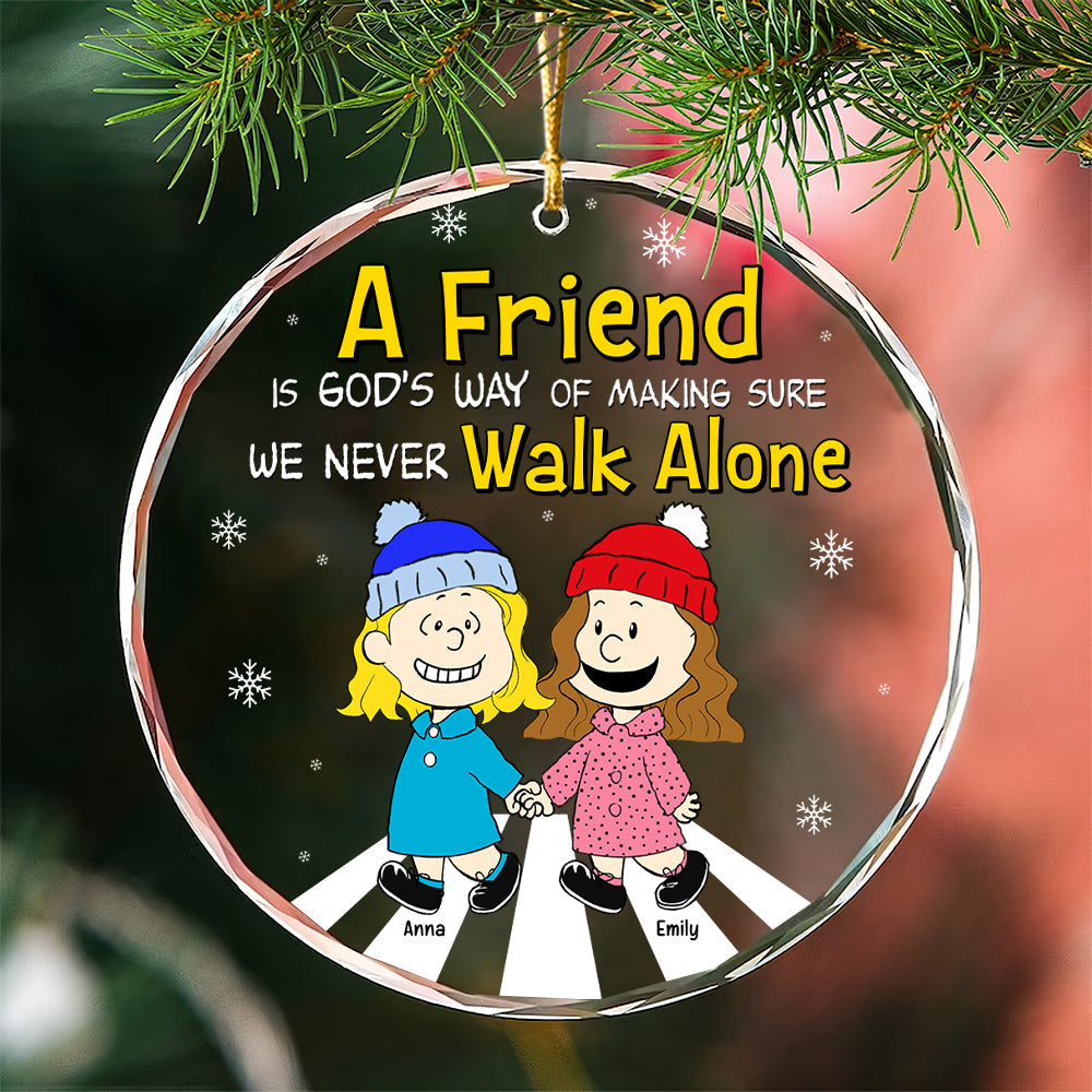 Personalized Cartoon Friends Christmas Ornament