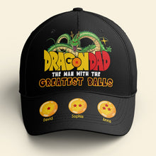 Load image into Gallery viewer, Dragon Dad Personalized Classic Cap - Greatest Balls Design Caps PopCulturePrints
