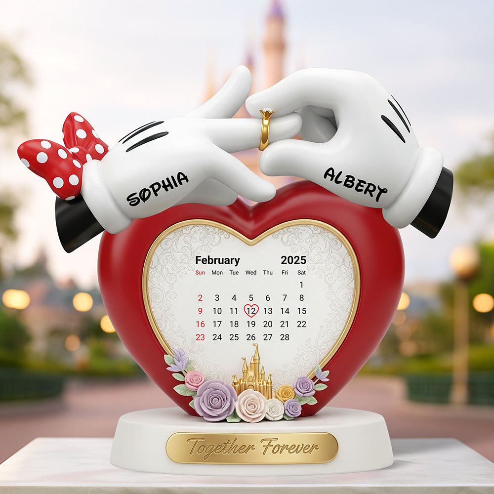 Together Forever - Personalized Sweet Love Story Acrylic Plaque for Couples Shaped Plaques PopCulturePrints