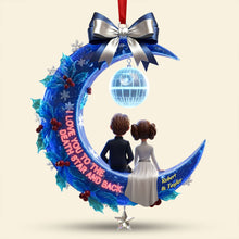 Load image into Gallery viewer, I Love You to the Death Star and Back - Personalized Couple Christmas Ornament Ornament PopCulturePrints
