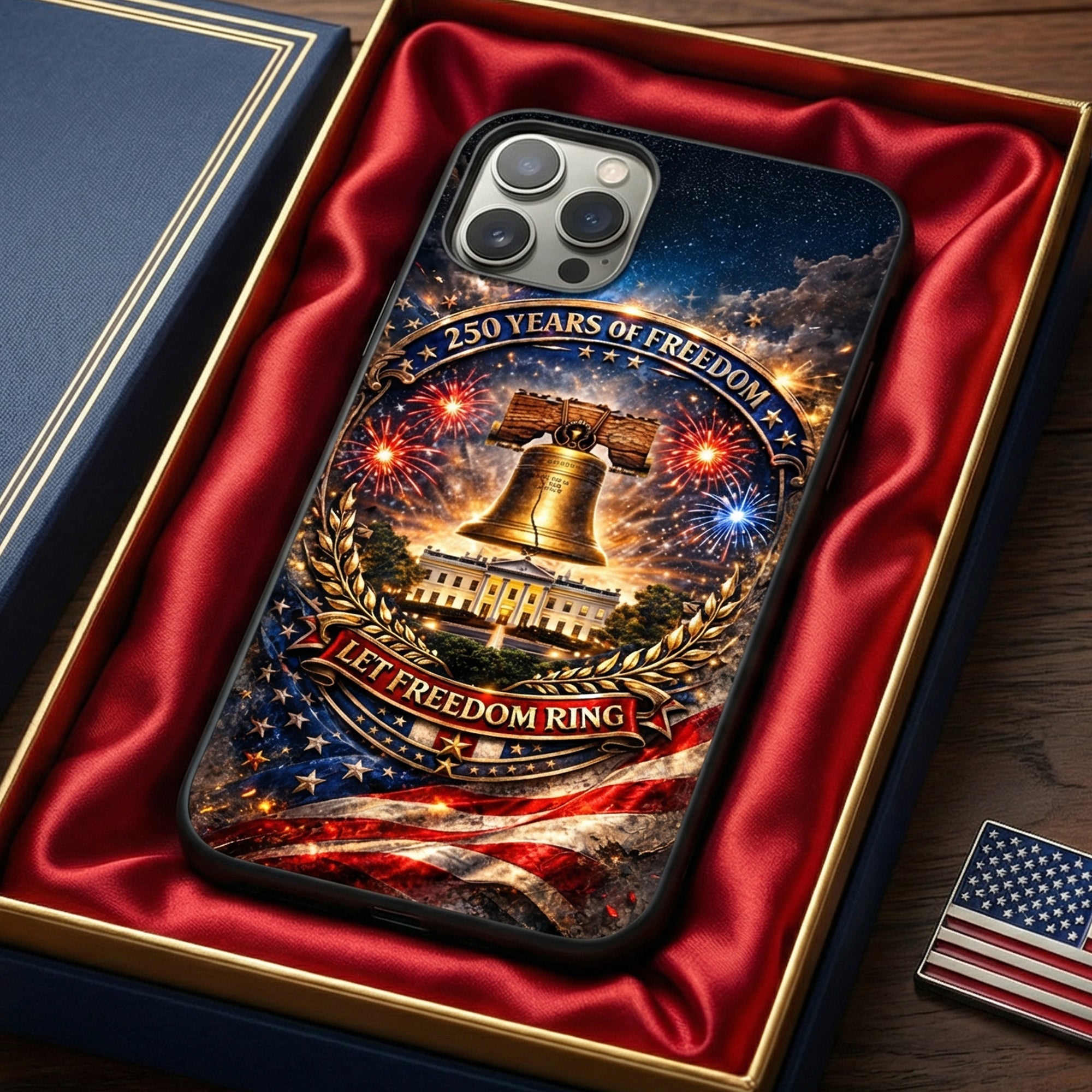 “Let Freedom Ring” - America 250th Anniversary Phone Case - Personalized Gifts for Patriots Phone Case PopCulturePrints