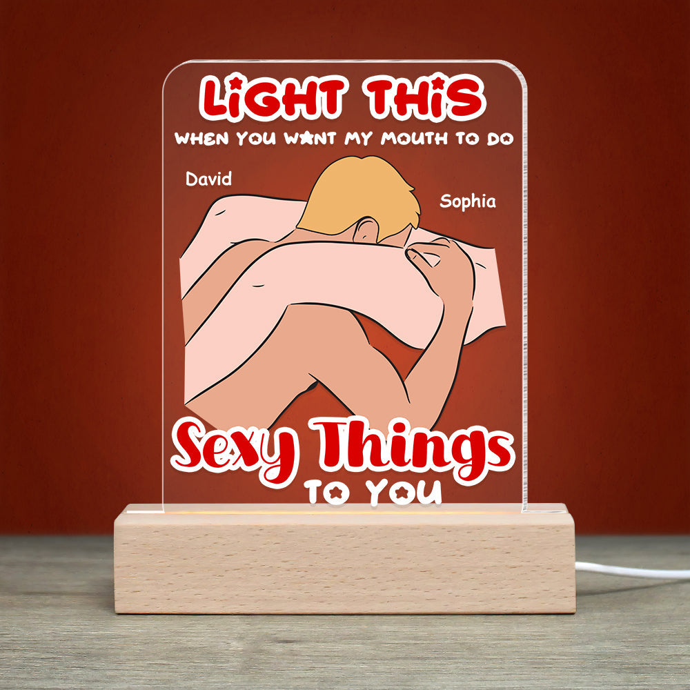 Personalized LED Light for Couples - Make Love Glow Led Night Light PopCulturePrints