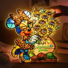 Load image into Gallery viewer, “A Garden of Love”, Personalized Grandma's Garden Acrylic Light Box - Unique Gift for Mom and Grandma Light Box PopCulturePrints
