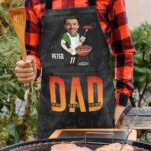 Load image into Gallery viewer, &quot;The Man The Myth The Grill Master&quot; - Custom Personalized Apron - Perfect Gift for Dad and Grandpa Apron PopCulturePrints
