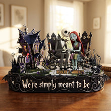Load image into Gallery viewer, Sweet Couple Acrylic Plaque - 'We're Simply Meant to Be' - Personalized Gift for Loving Couples Shaped Plaques PopCulturePrints
