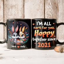 Load image into Gallery viewer, Personalized Hoppy Together Coffee Mug for Couples Coffee Mug PopCulturePrints
