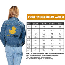 Load image into Gallery viewer, Personalized &#39;Teach Like a Wizard&#39; Denim Jacket
