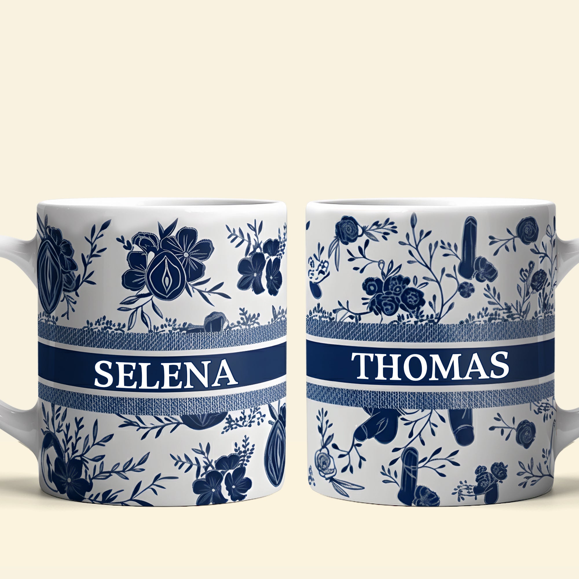 Love Blooms: Naughty Couples Coffee Mug - Personalized Gifts For Couples Coffee Mug PopCulturePrints