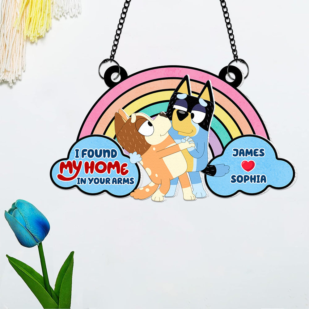 Personalized Rainbow Suncatcher Ornament - Perfect Gift for Husband