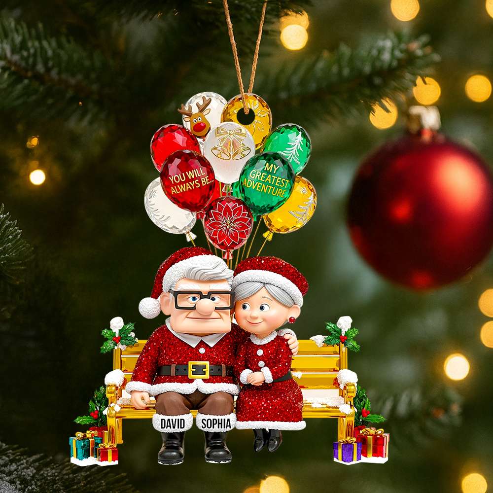 You'll Always Be My Greatest Adventure - Personalized Romantic Couple Christmas Ornament Ornament PopCulturePrints