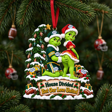 Load image into Gallery viewer, “House Divided But Our Love United” - Personalized Naughty Couple Christmas Ornament - Custom Gift for Sports Lovers Ornament PopCulturePrints
