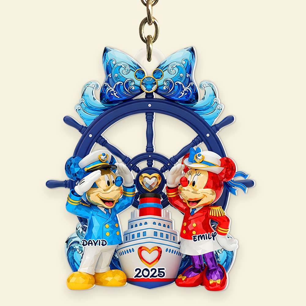 Sail into Love: Personalized Cruising Couple Keychain - Perfect Gift for Couples Keychains PopCulturePrints
