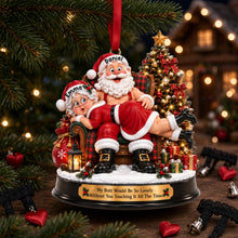 Load image into Gallery viewer, Naughty Lovers Christmas Ornament - Personalized Gifts For Couple 02NALU230926 Ornament PopCulturePrints

