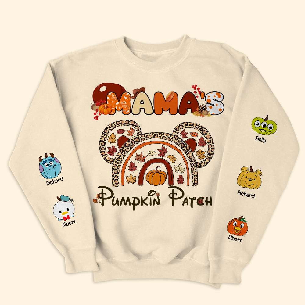 Personalized Mama's Halloween Pumpkin Patch Hoodie