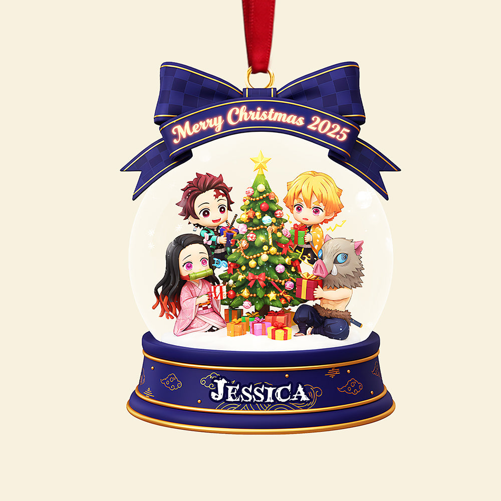 Celebrate Christmas with Personalized Joy - Darkness Hunter Custom Shape Acrylic Ornament Ornament PopCulturePrints