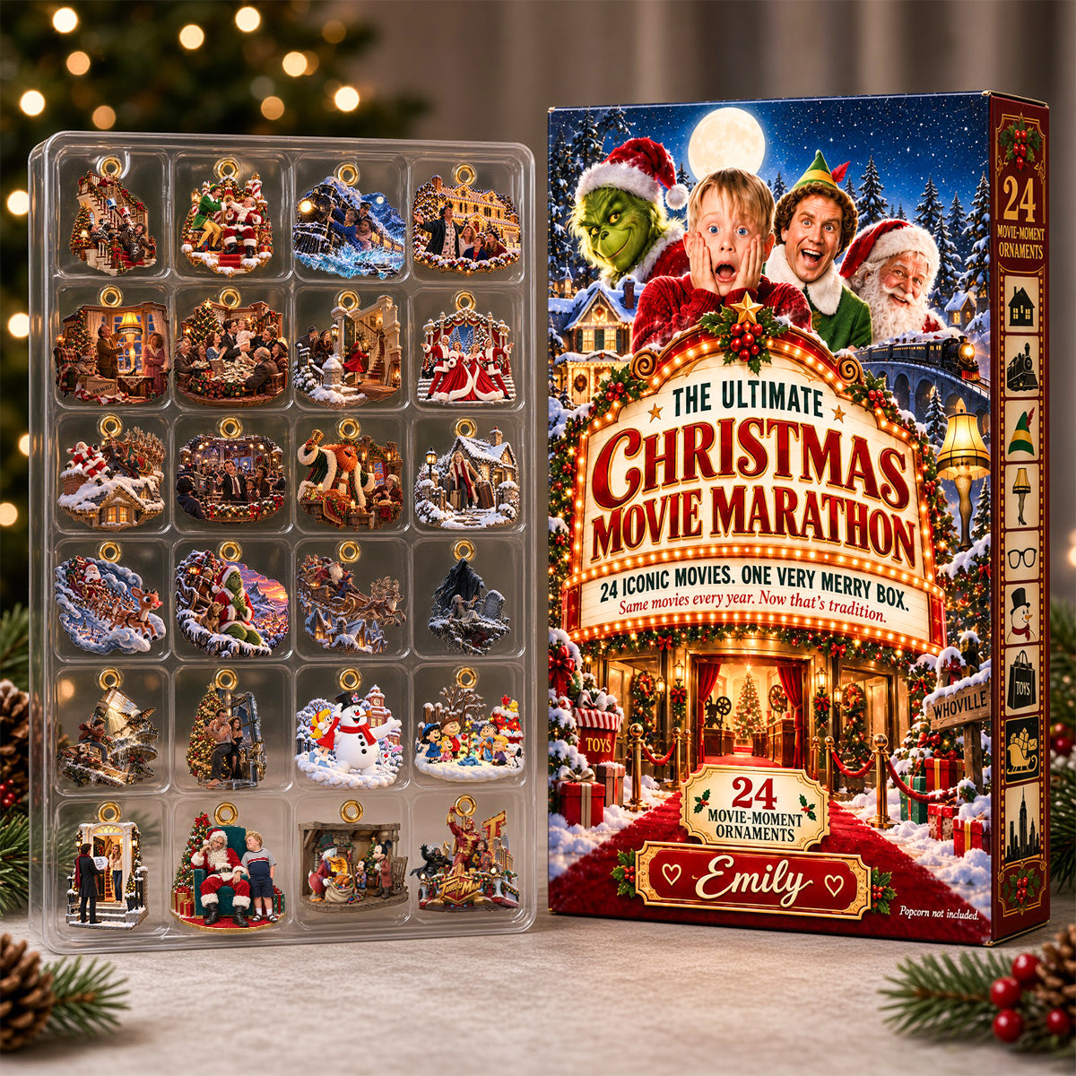 Celebrate the Magic of Christmas - The Ultimate Movie Marathon Advent Calendar - Personalized Gift for Everyone Advent Calendar PopCulturePrints