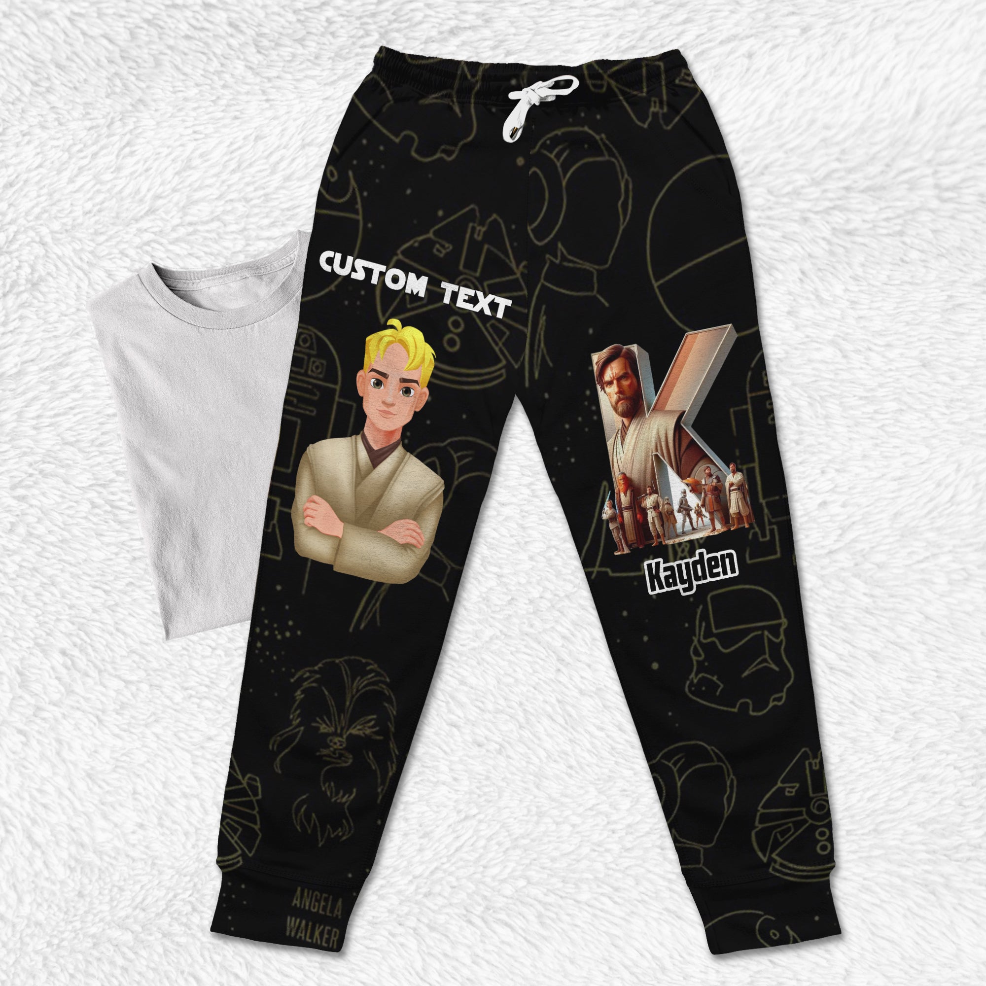 "A Galaxy of Comfort!" - Personalized Sweatpants for Movie Lovers - Custom Gifts for Fans and Occasions Shorts and Pants PopCulturePrints