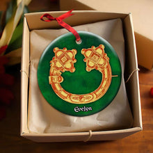 Load image into Gallery viewer, Customized Book Lover Christmas Ornament - Festive Edition Ornament PopCulturePrints
