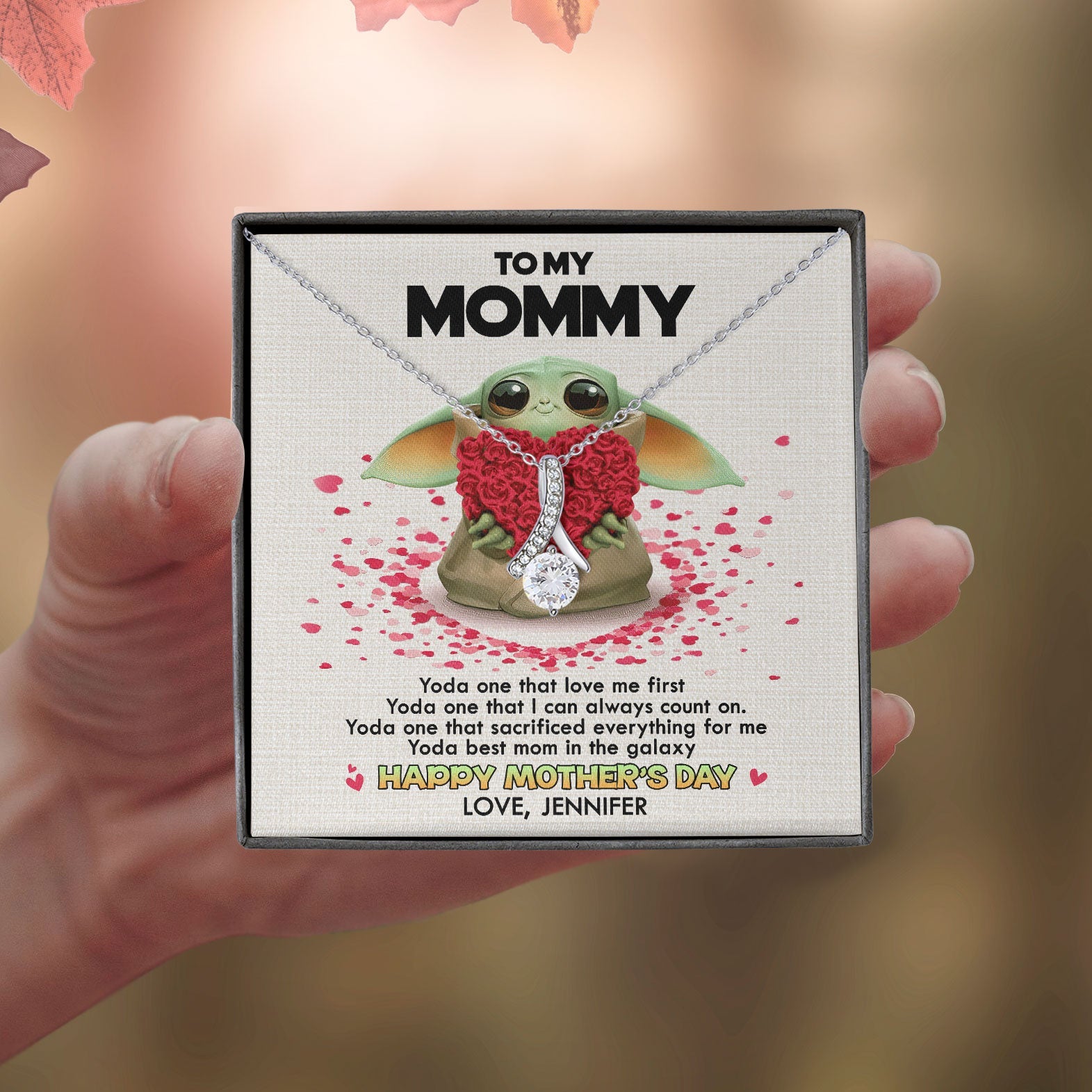 Personalized Alluring Beauty Necklace - Mother's Day Special Jewelry PopCulturePrints