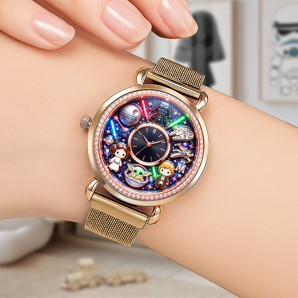 “A Galaxy of Time” - Space Theme Watch - Personalized Gift for Pop Culture Fans