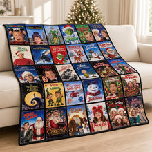 Load image into Gallery viewer, Classic Christmas Movie Memories Blanket - Personalized Gifts to Cherish the Holiday Spirit
